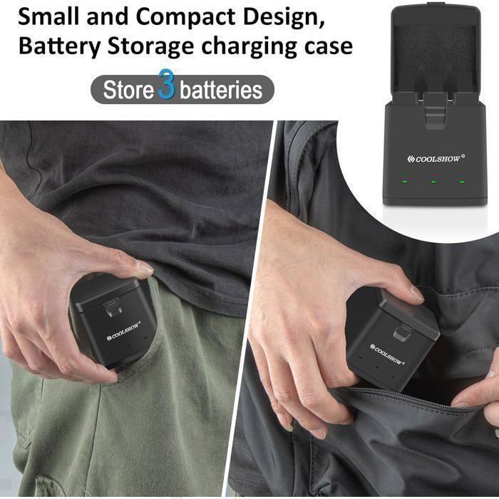 Accu - HERO13 - Enduro - 2100mAh - Lithium-ion - 3-kanaals lader