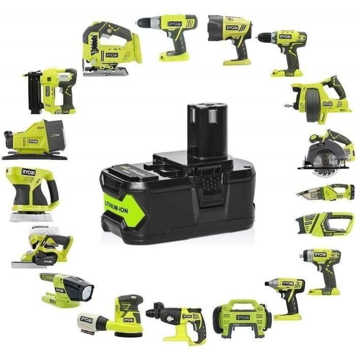 Battery - P108 - 18V - 5Ah - 2-pack compatible with Ryobi ONE+