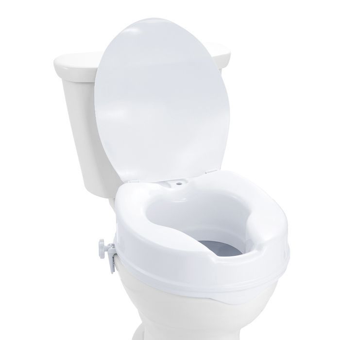 Rialzo per WC - Duoku - Altezza 10 cm - Portata massima 136 kg - Rialzo universale per WC - per anziani