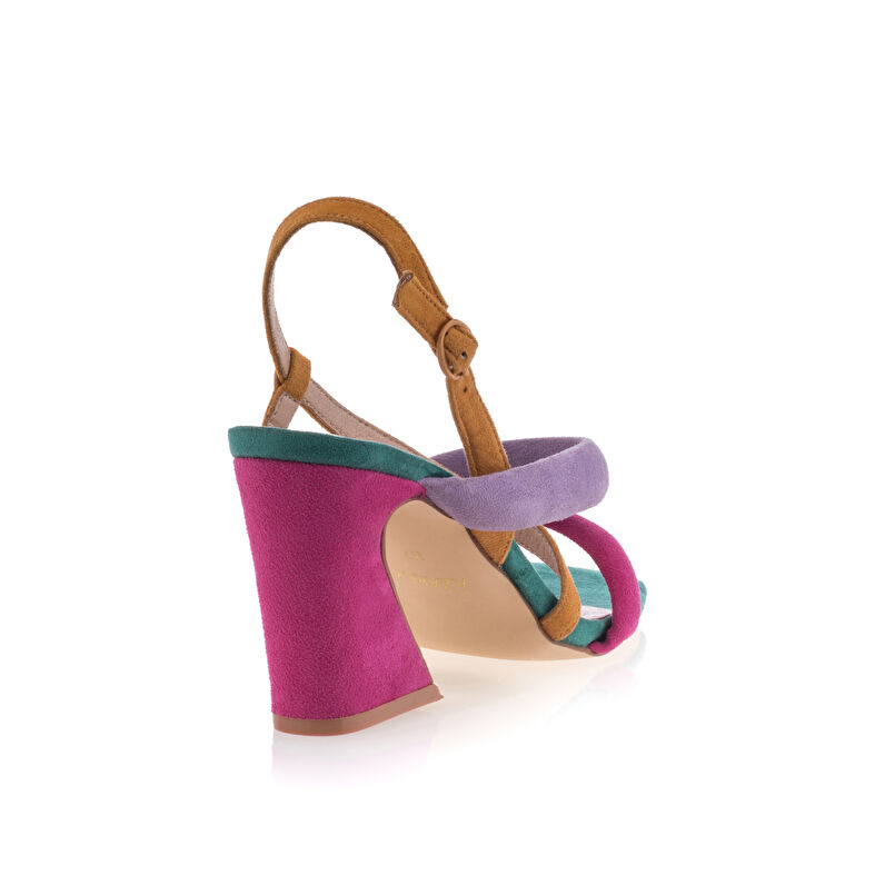 Sandalias multicolor para mujer / Zapatos de punta abierta