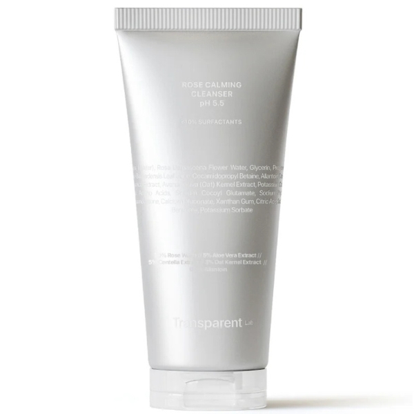 Nettoyant apaisant à la rose Transparent Lab