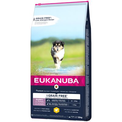 Eukanuba Grain Free Puppy Large Breed - kananmuna