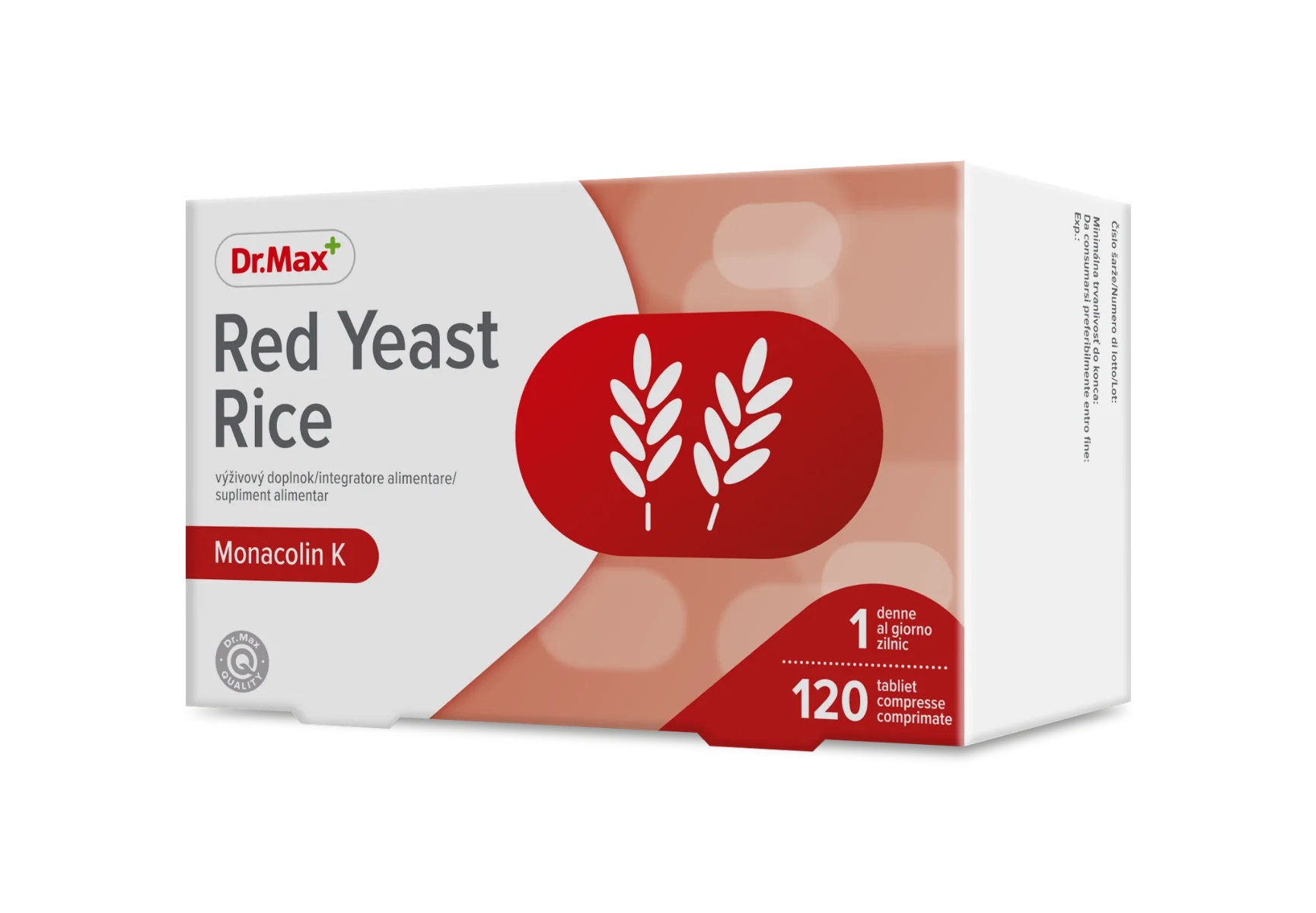 DR. MAX Dr. Max Arroz Vermelho Fermentado Monacolina 120 comprimidos para regulação do colesterol
