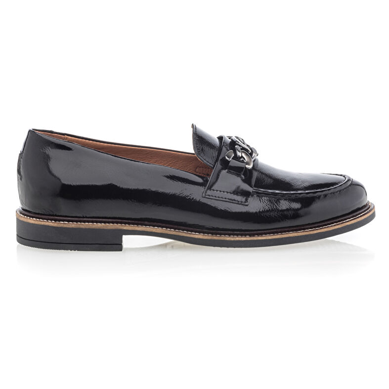 Svarte loafers/båtsko til dame