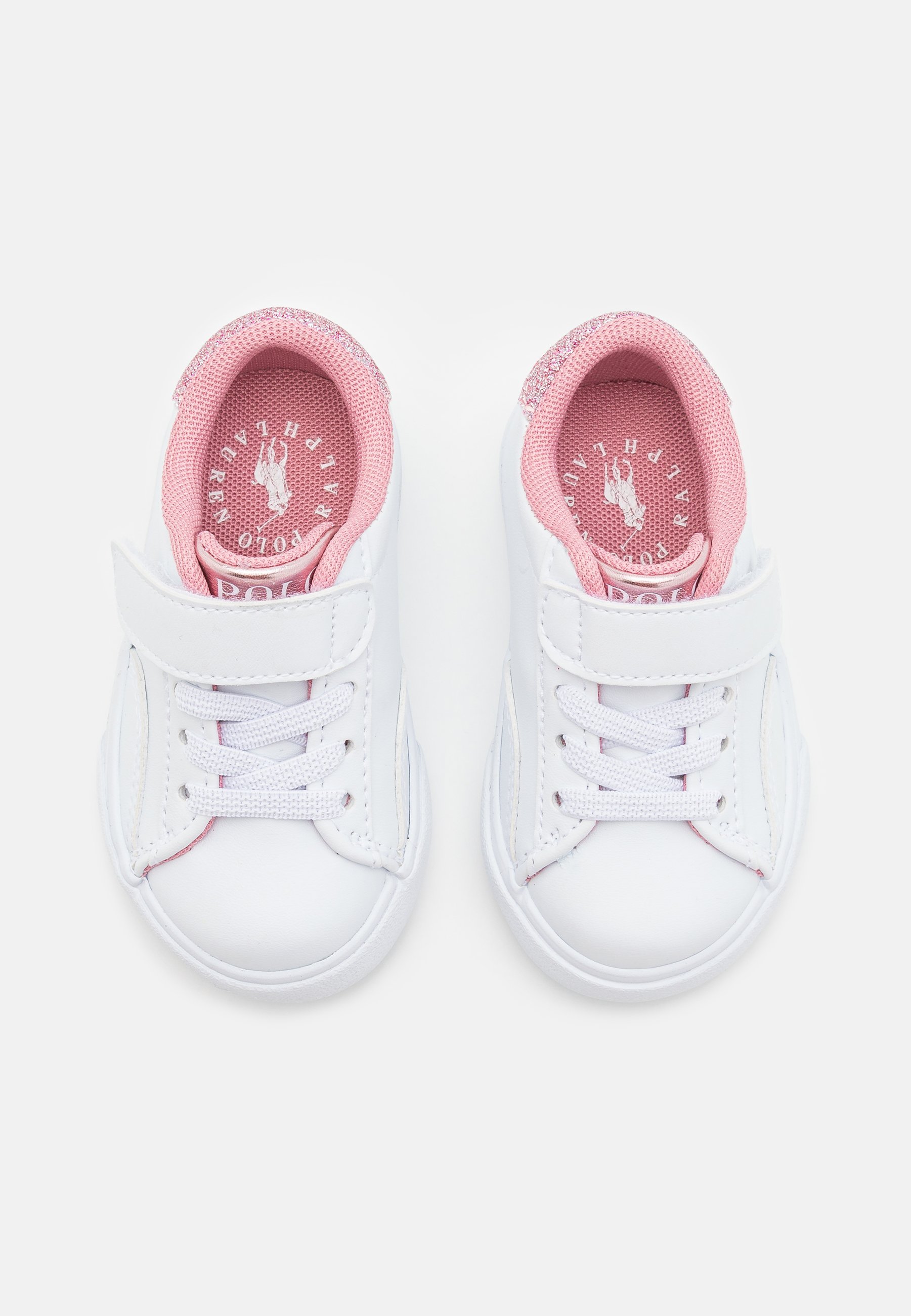 Polo Ralph Lauren THERON - Sneakers - wit/lichtroze