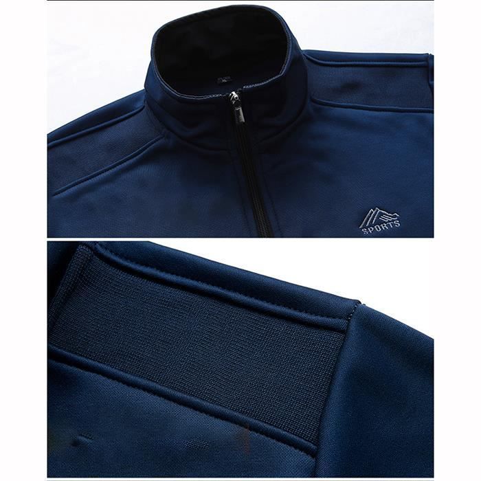 Conjunto de chándal para hombre FUNMOON (chaqueta + pantalón), sudadera lisa y top.