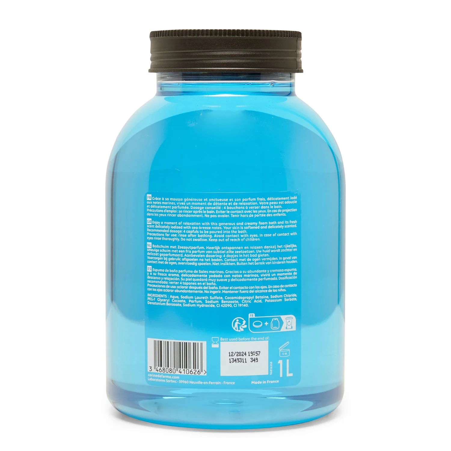 CORINE DE FARME Bain moussant Sels Marins