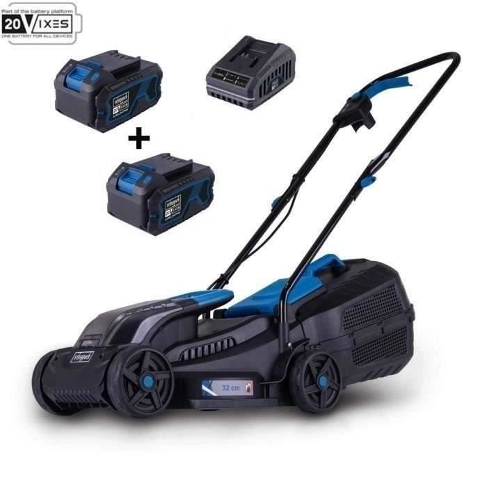 BC-MP320-X SET L SCHEPPACH cordless lawn mower - 2 4Ah batteries + 2.4Ah charger