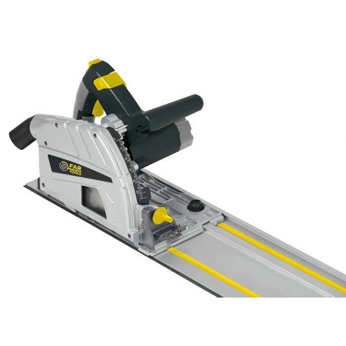 Scie circulaire sur rail - FARTOOLS - CS 165RB - 1 200 W - Diamètre 160 mm - Capacité de coupe 55/51 mm