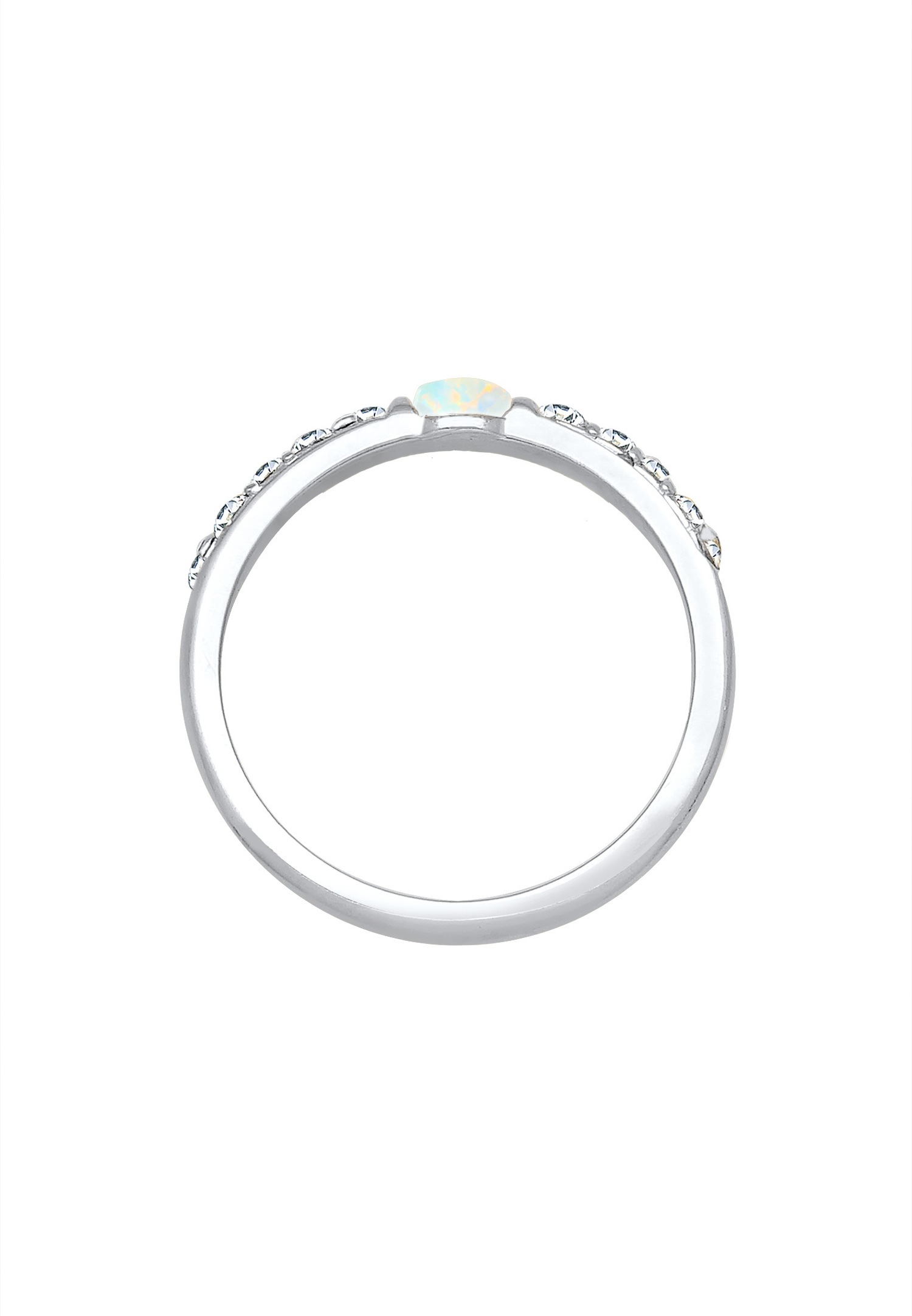 Elli PREMIUM Femme Précieuses et Glamour avec Cristaux et Opale en Argent Sterling 925