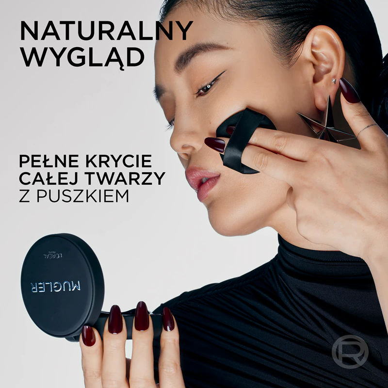 Tekutý make-up L'Oréal Paris x Mugler v tvare vankúšika pre dokonalé krytie
