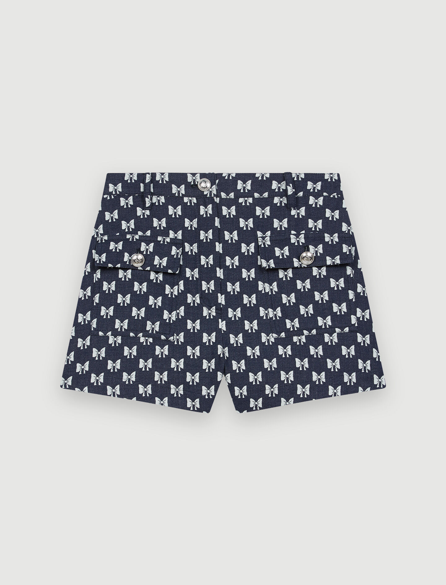 Jacquard shorts met strikjes - Noeuds Marine