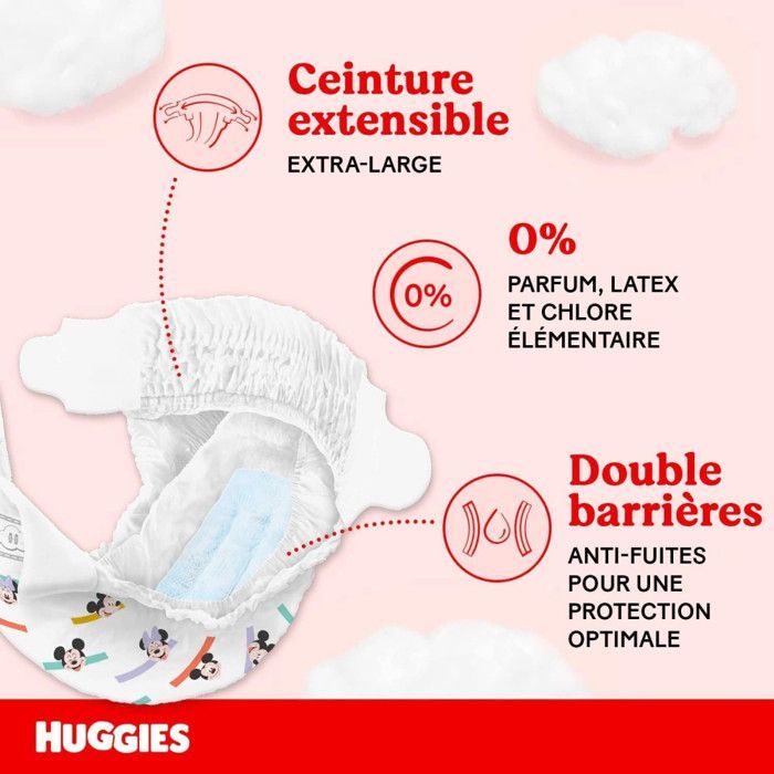 Fraldas Huggies Ultra Comfort, pacote com 3 unidades de 42, tamanho 5 (12-17 kg)