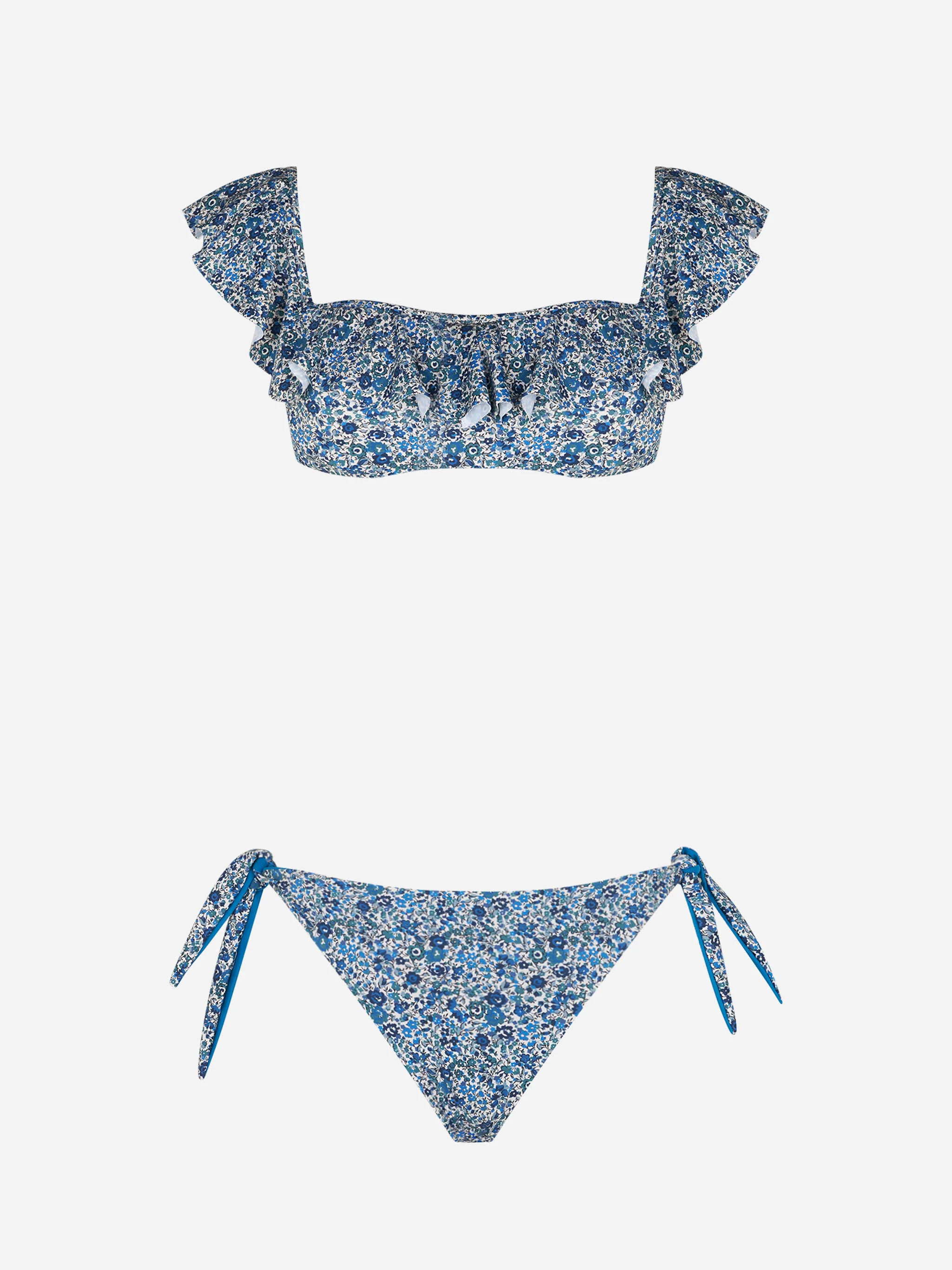 Bikini a spalle coperte con stampa floreale | EDIZIONE SPECIALE LIBERT