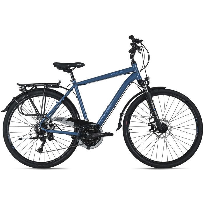 DaCapo Herrenfahrrad Firenze 200, 28 Zoll, Blau, 24 Gänge, 53 cm Rahmen, mechanische Scheibenbremsen