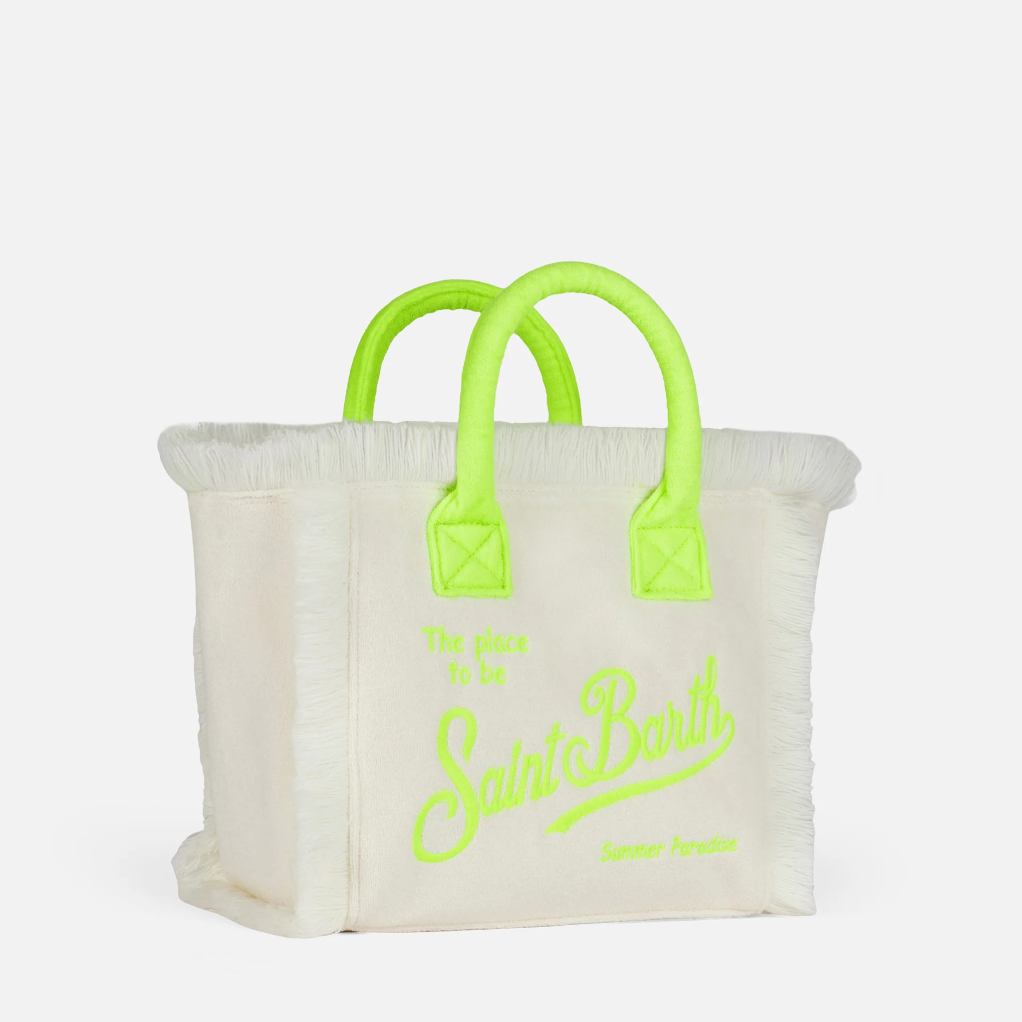 Witte badstof tas van Colette met Saint Barth-logo