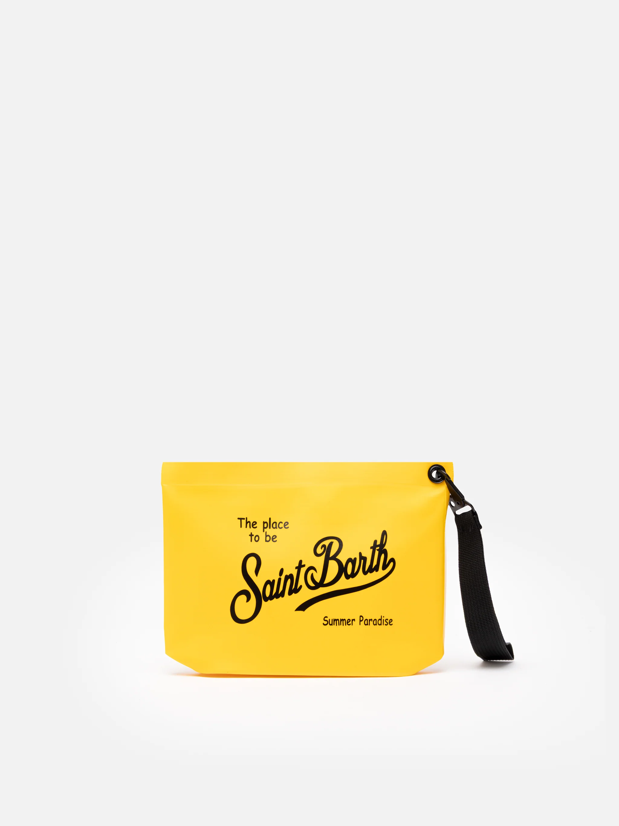 Gelbe, wasserabweisende Aline-Clutch-Tasche