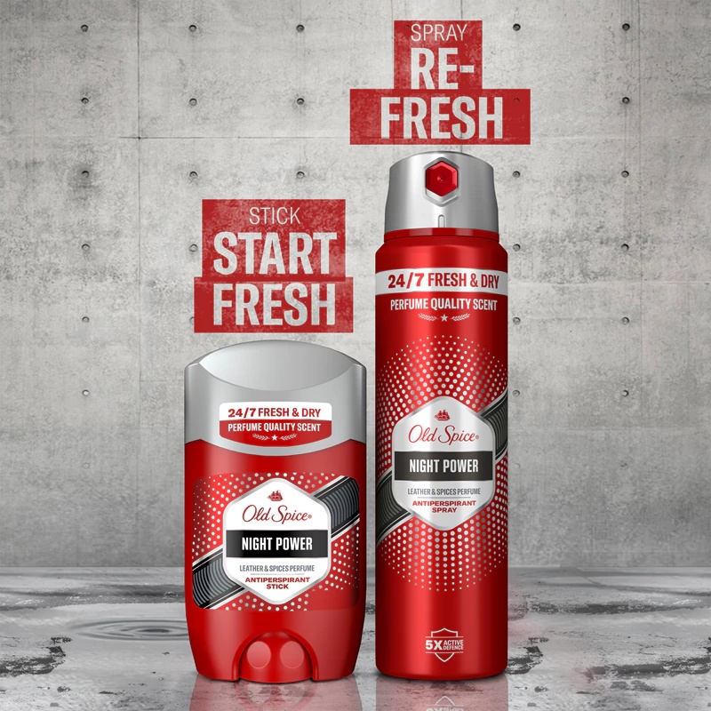 Old Spice Night Power antiperspirants vīriešiem