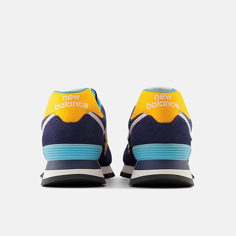 Męskie buty 574 Robust – granatowe z żółtym