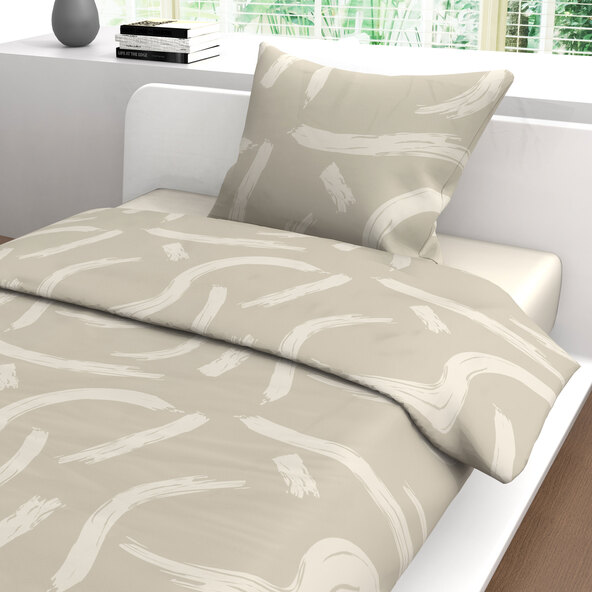 Mako satijnen beddengoed, NG, beige