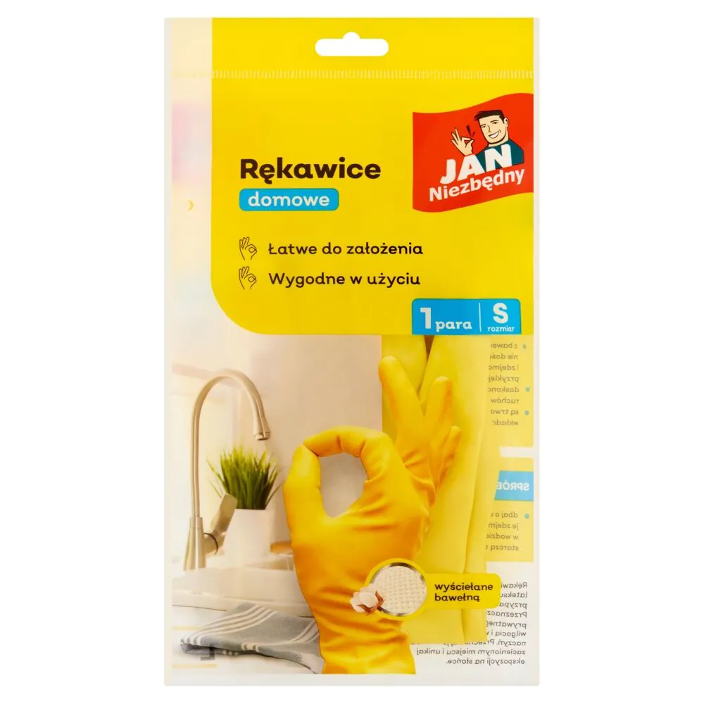 Jan Niezbędny Rękawice Domowe Rozm. S 1 Para