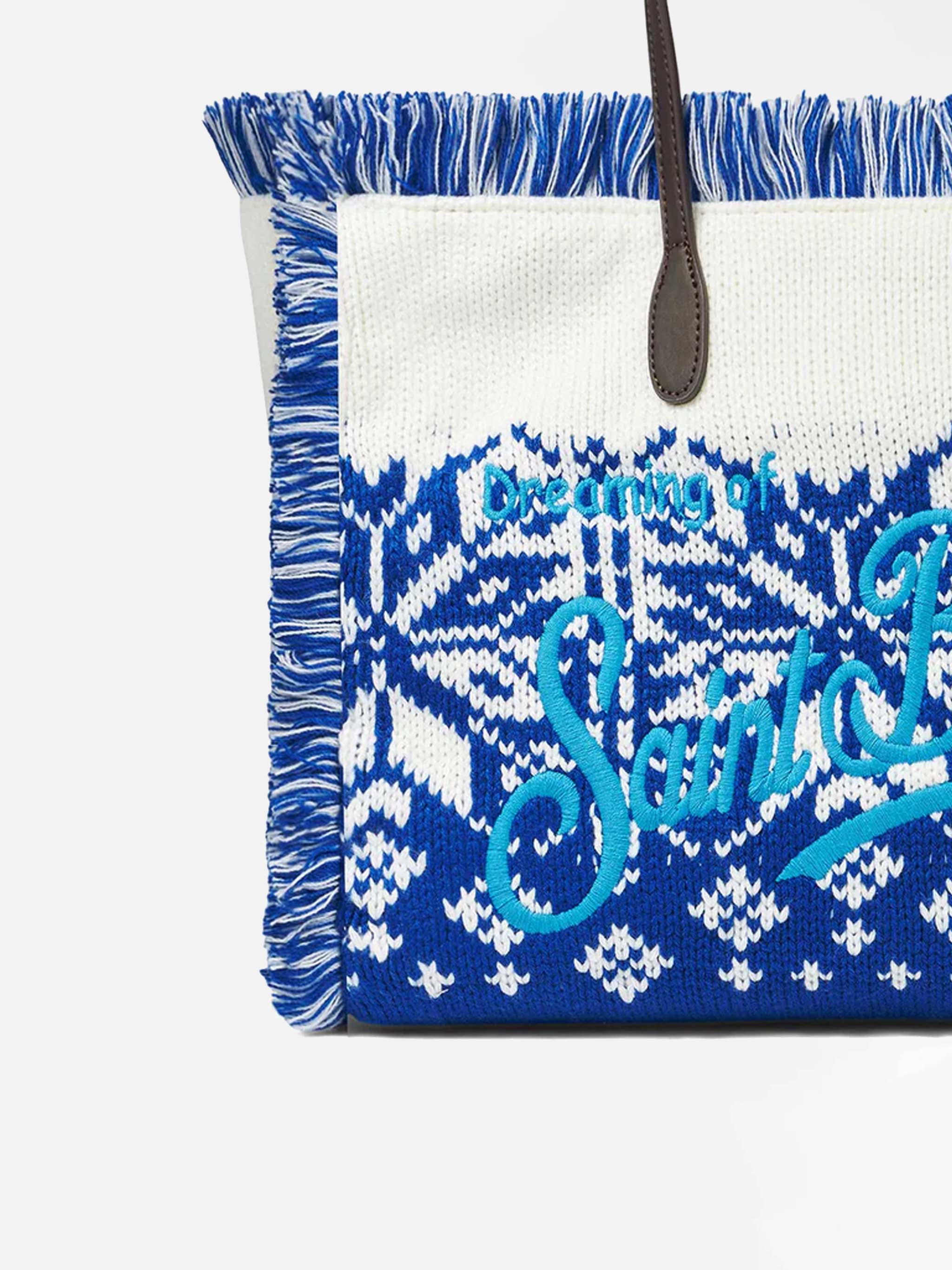 Vanity schoudertas met Scandinavisch patroon