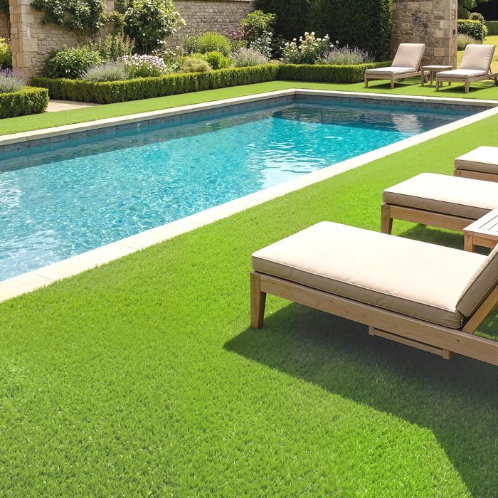 Césped sintético - césped artificial - Outsunny - autodrenante para jardín, patio o uso exterior - PP - 400x100x2.5cm - verde