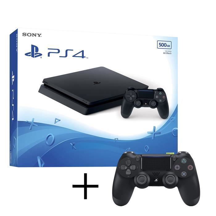 Thuisconsole - Sony - PS4 Slim 500GB - Zwart - Maximaal 2 controllers - PS4-platform