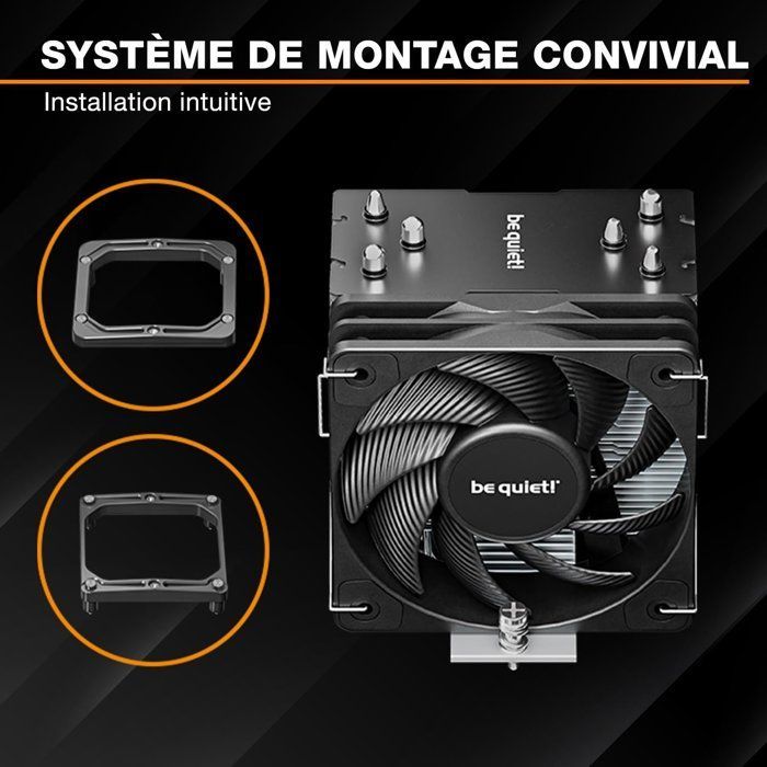 be quiet! PURE ROCK PRO 3 Slim - Cooler para CPU - Ventoinhas de 100mm