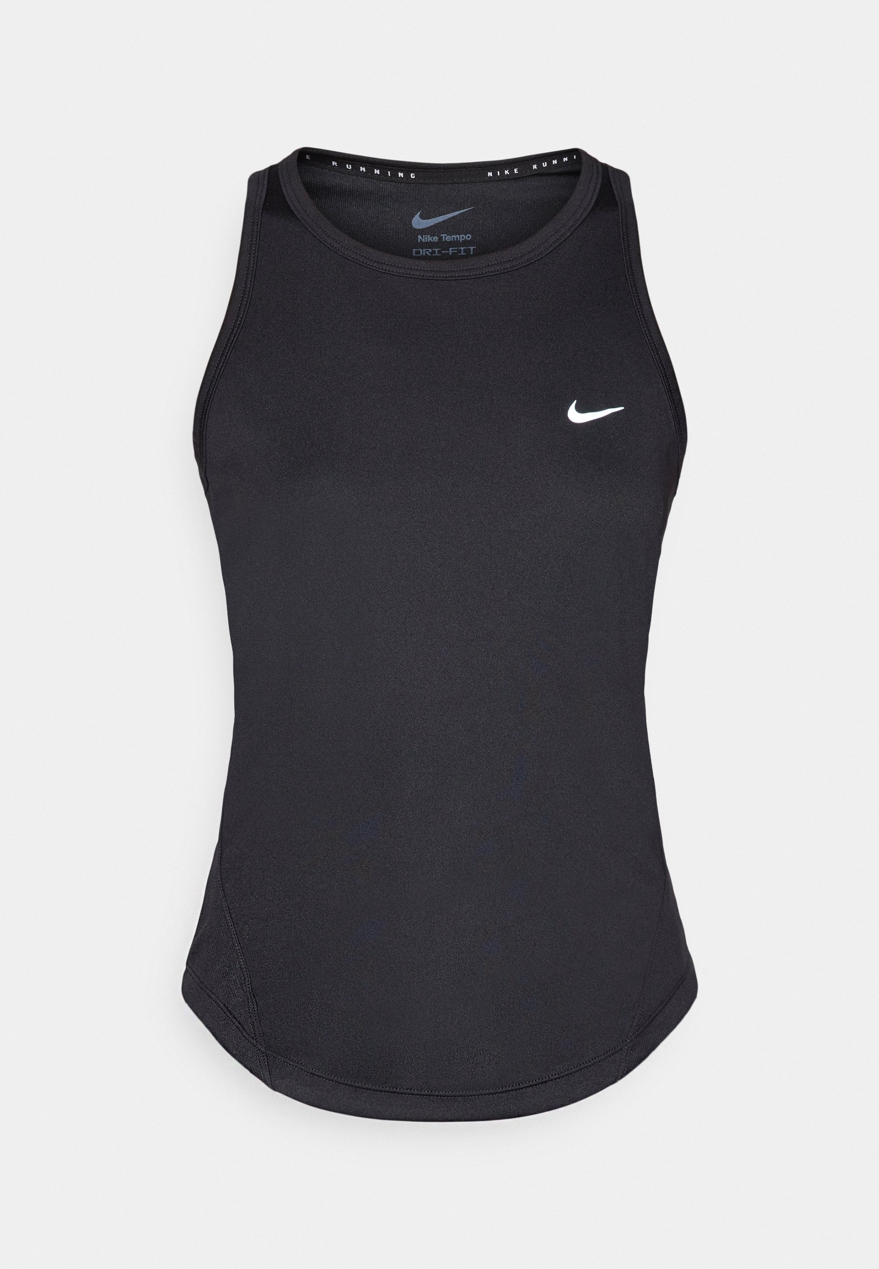 Nike Performance TEMPO TANK - Top - zwart/zilverkleurig