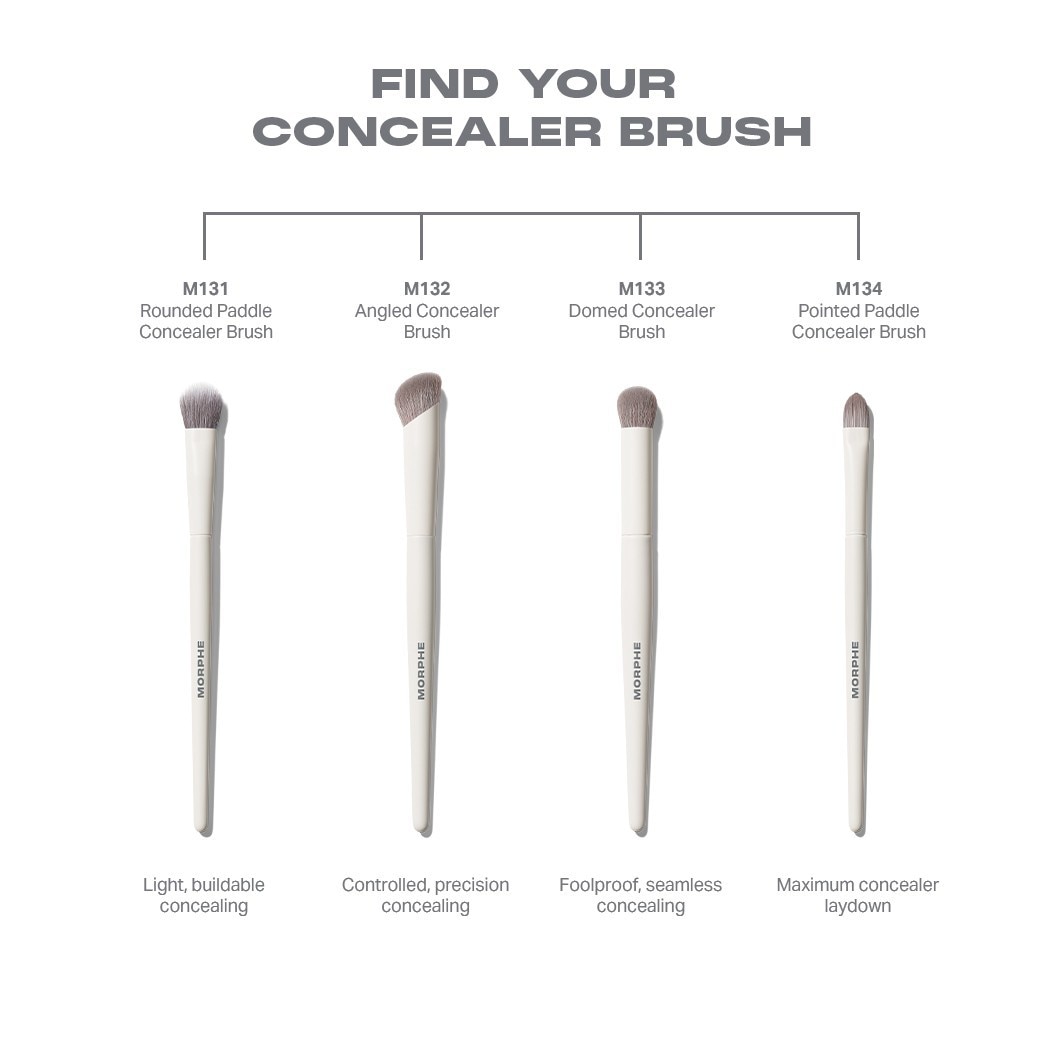 Morphe Concealer Brush M132, schuine concealerborstel – 1 stuk