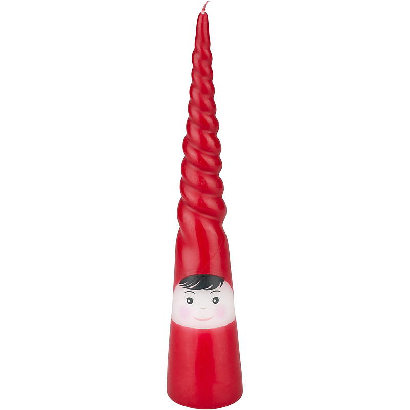 Kegelkerze Weihnachtsmann & Weihnachtsmann 25 cm