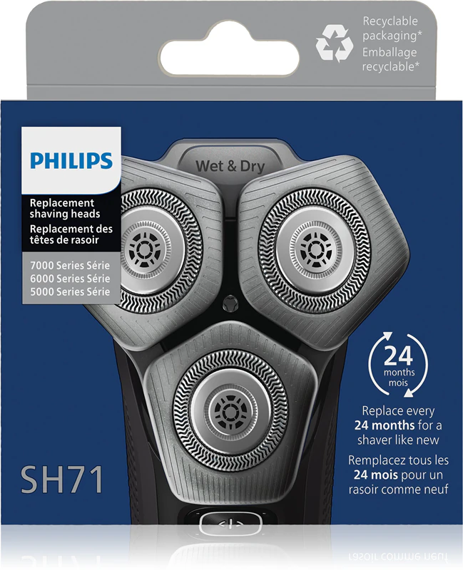 Cabeças de substituição Philips série 5000/7000 SH71/50