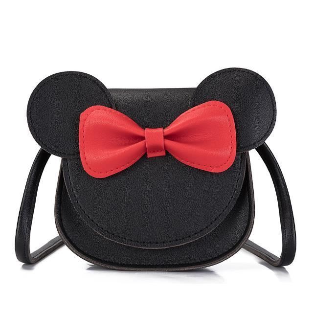 Sac à Bandoulière pour Enfant - Cute Bow - Noir - PU - Petite Taille