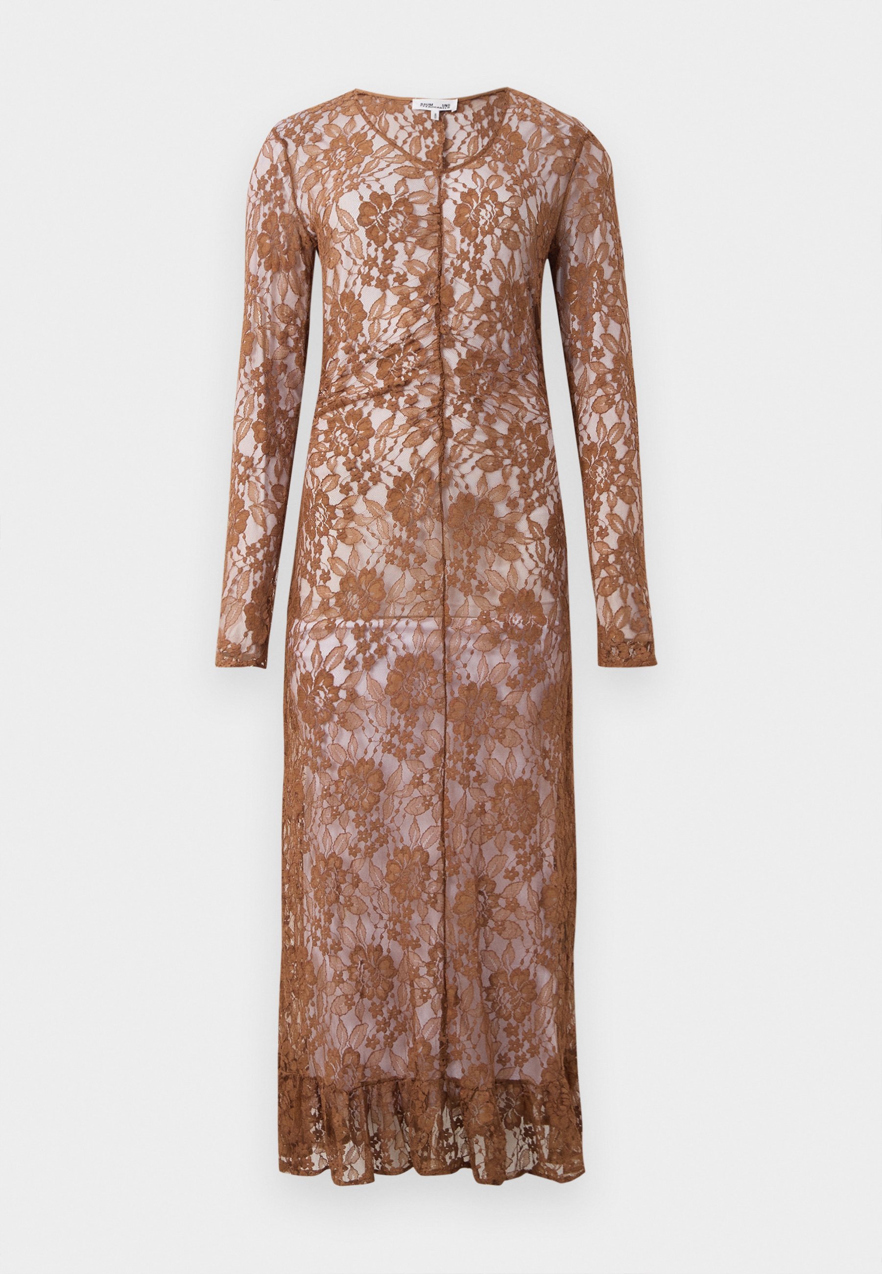 Baum und Pferdgarten ANDINE - Maxi-jurk - cognac
