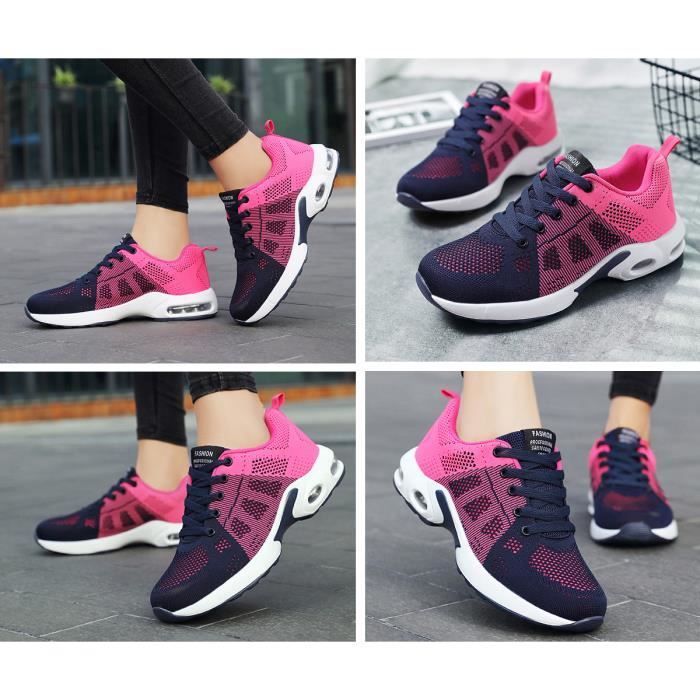 Zapatillas deportivas para mujer, calzado deportivo para mujer, calzado para fitness, gimnasio, atletismo, multideporte, actividades al aire libre, uso casual - AZUL