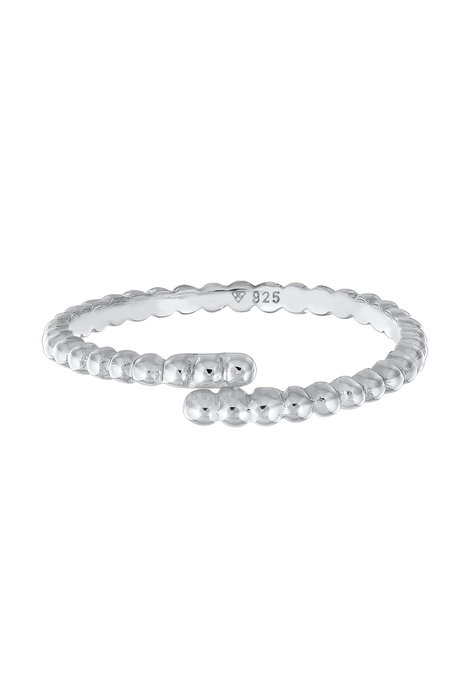 Elli Femmes Bande Boule Design Ouvert Réglable en Argent Sterling 925