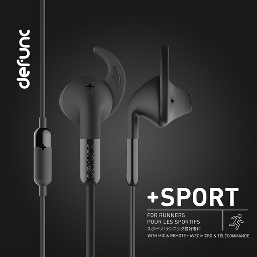 Defunc + sporta austiņas ar 3,5 mm ligzdas kabeli