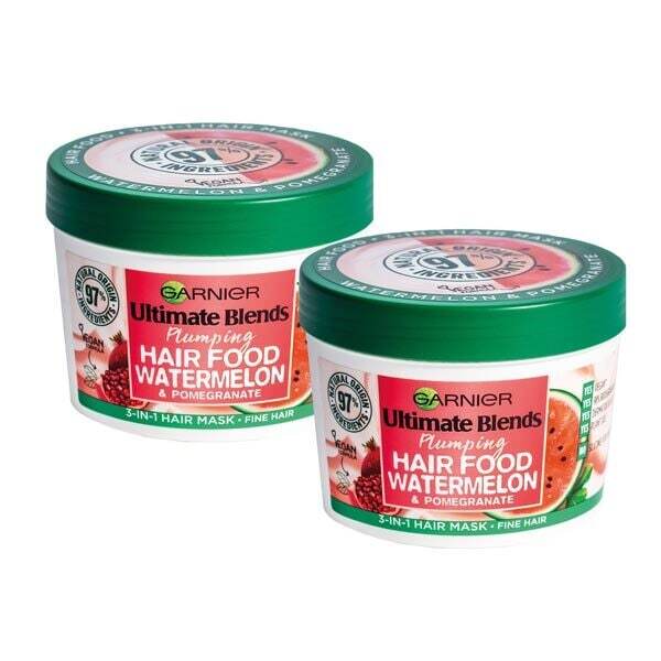 Garnier Ultimate Blends Haarverzorging Watermeloen Masker Duo Set