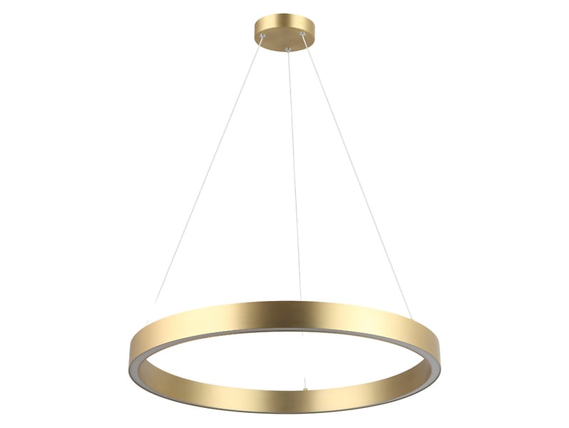Lampa wisząca Midway LED 60 cm metalowa złota