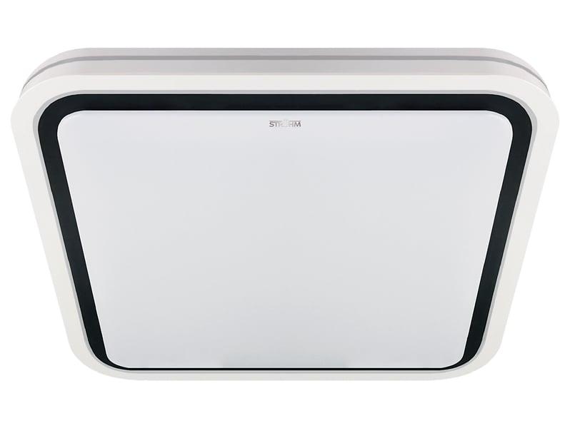 Plafon Laguna LED z tworzywa sztucznego czarno-biały