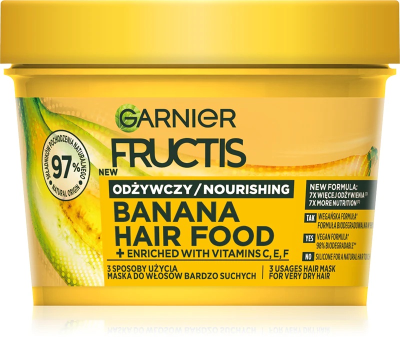 „Garnier Fructis Hair Food“ maitinamoji kaukė sausiems plaukams