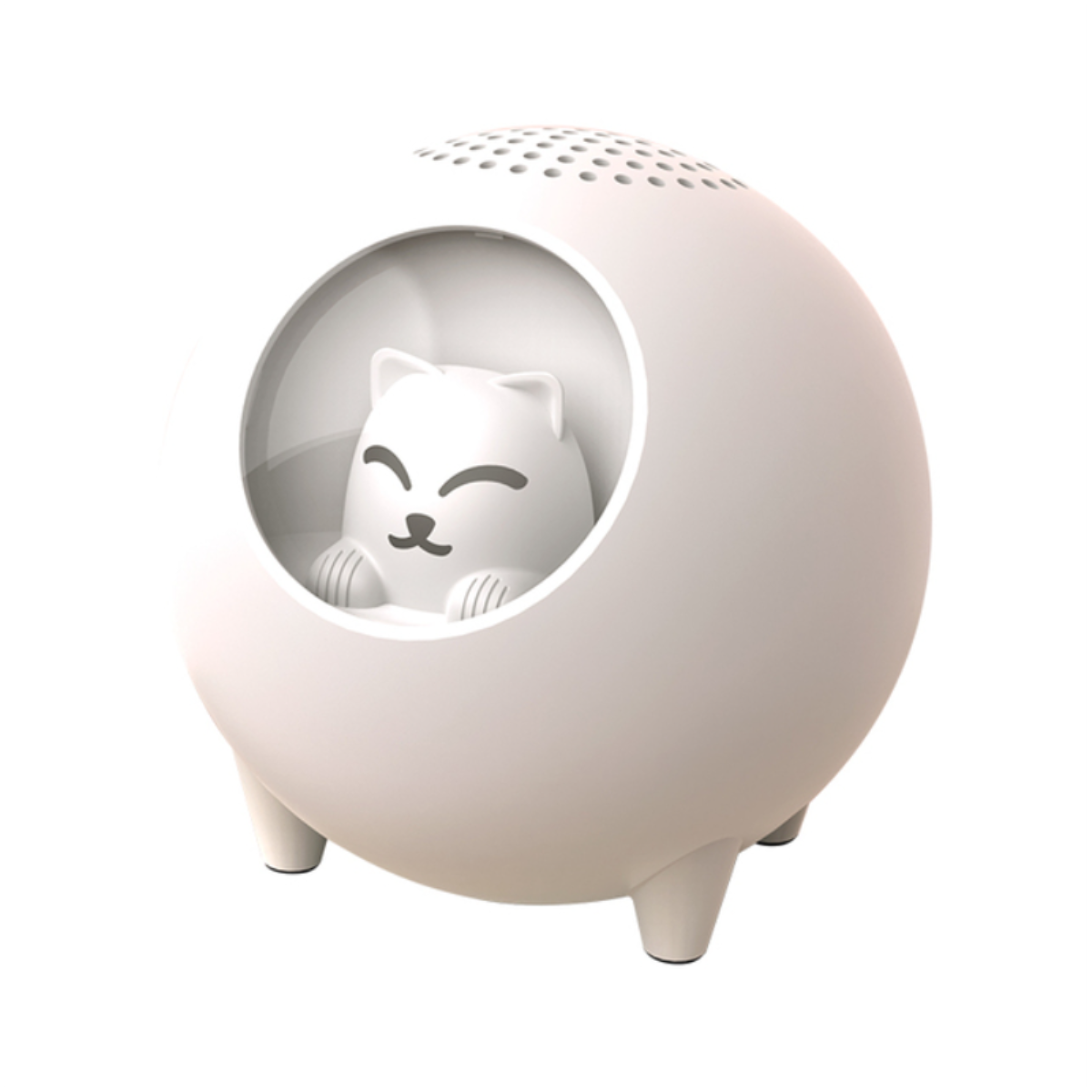 Smartek Kabelloser Bluetooth-Lautsprecher Planet Cat mit Beleuchtung