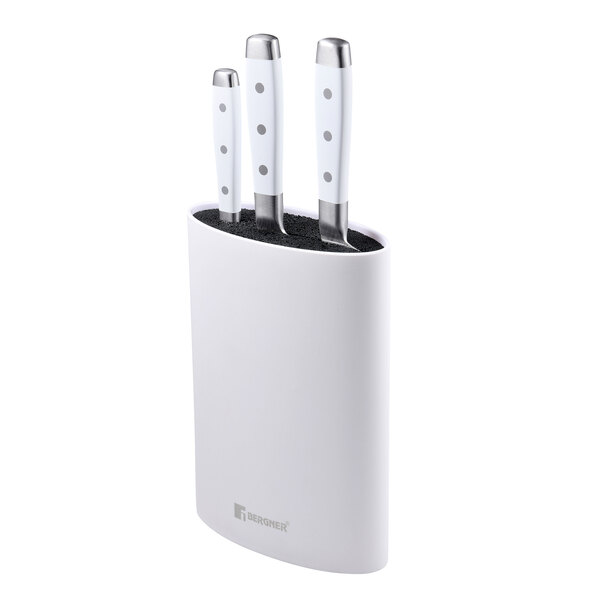 Knivsæt med knivblok, 4 dele.