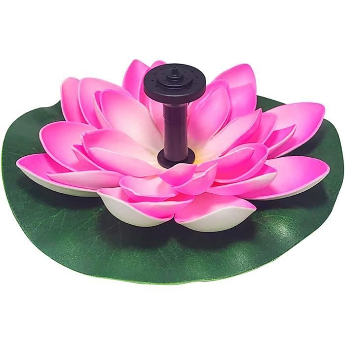 Fontaine solaire - Lotus - Flottante - Silicium monocristallin - Pour jardin et bassin