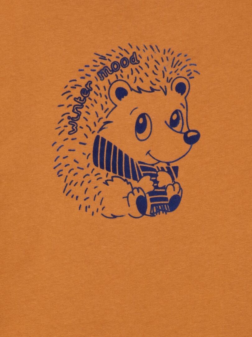 Camiseta com estampa - MARROM
