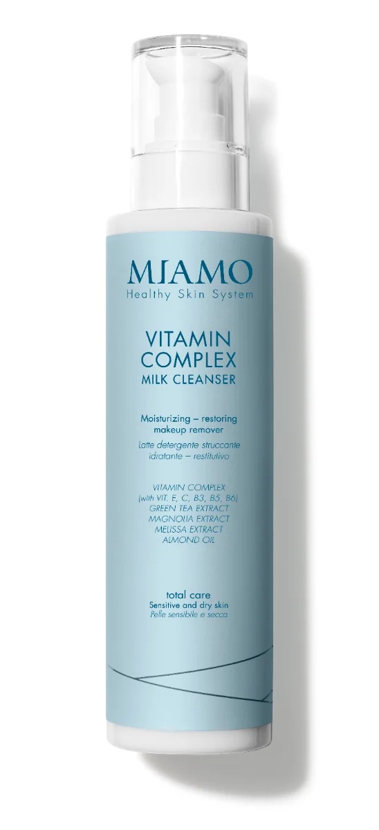 MIAMO Miamo Total Care Vitamin Complex čistilno mleko 250 ml čistilno mleko odstranjevalec ličil hranilno hidratantno regenerativno