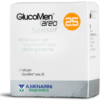 GLUCOMEN Glucomen Aero Sensor 25 Teststreifen zur Bestimmung des Blutzuckerspiegels