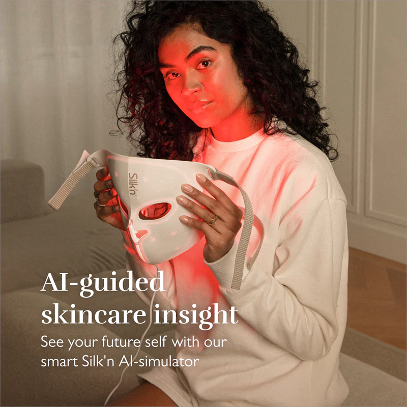 Máscara facial antirrugas Silk'n LED&EMS com tecnologia LED e EMS