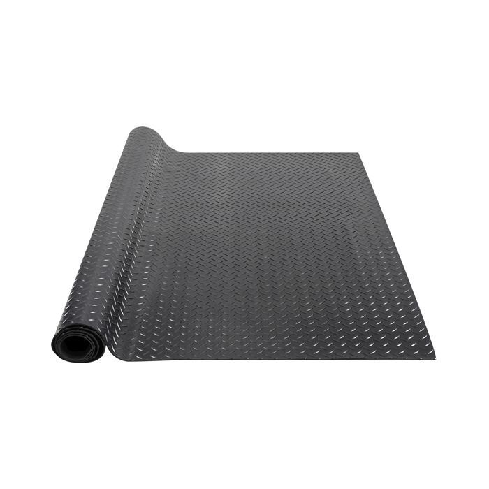 Alfombrilla para garaje VEVOR - 1236 x 3065 mm - 3 mm de grosor - para protección del suelo debajo de coches, garaje, gimnasio - Negra